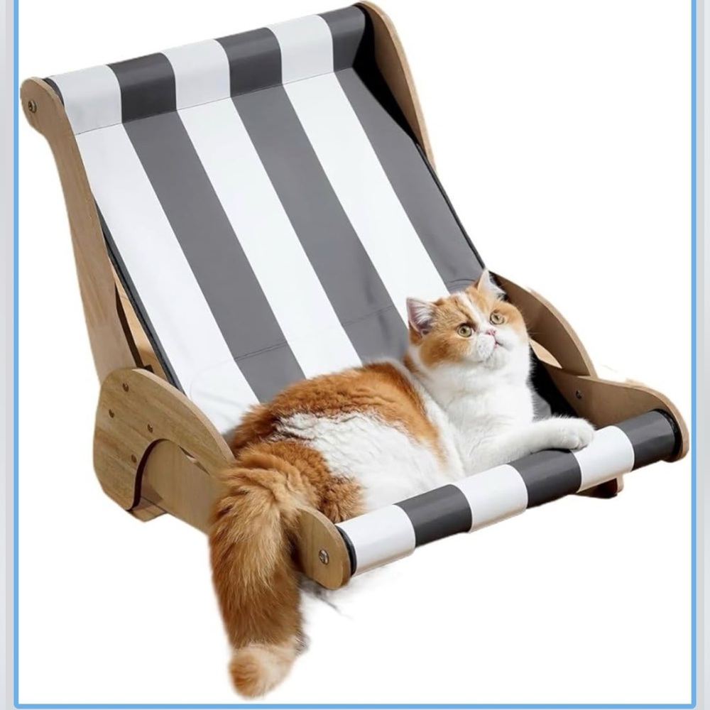 Cute Artificial Pet Nest Comfortable And Clear Beach Cat Hammock Style